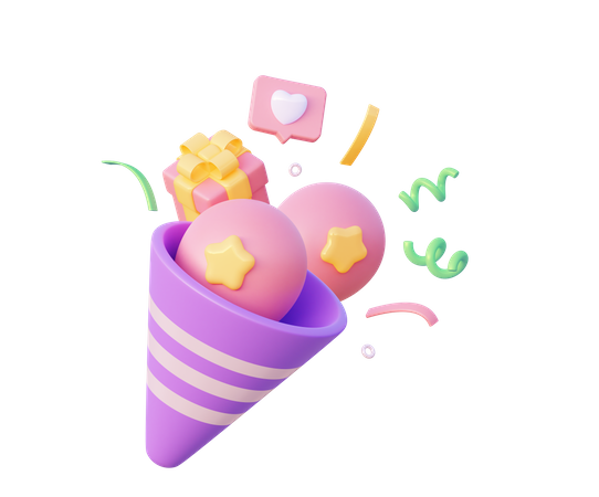 Party Popper  3D Icon