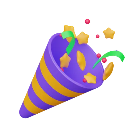 Party Popper  3D Icon