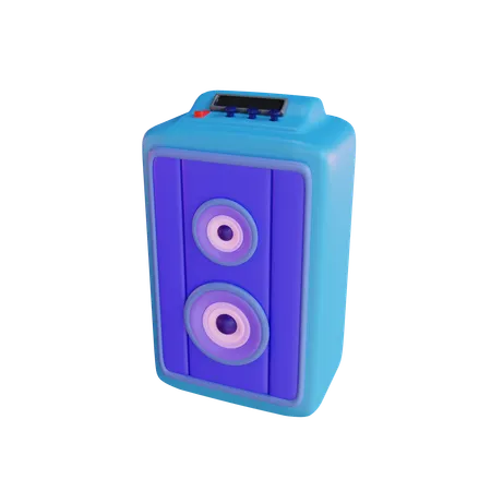 3 D Render Party Sound Speaker 3D Icon
