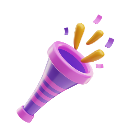 Party Trumpet  3D Icon