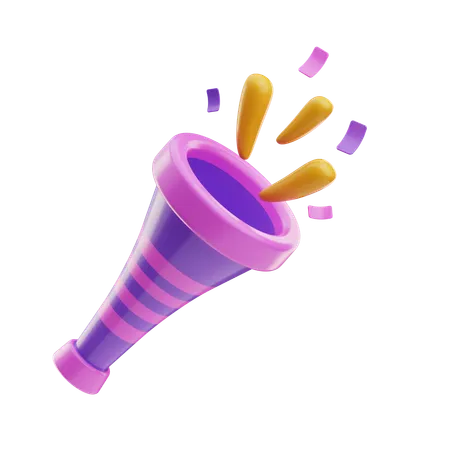 Party Trumpet  3D Icon