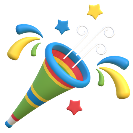 Party Trumpet  3D Icon