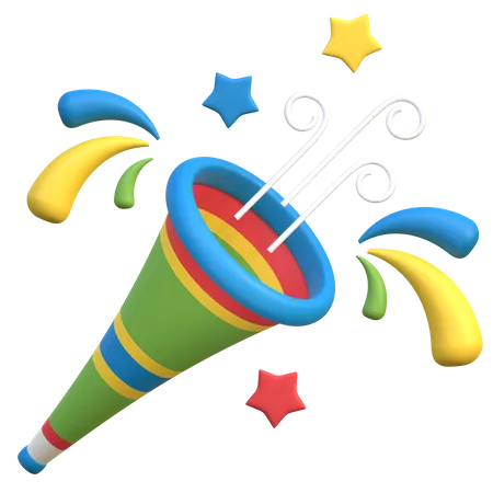 Party Trumpet  3D Icon