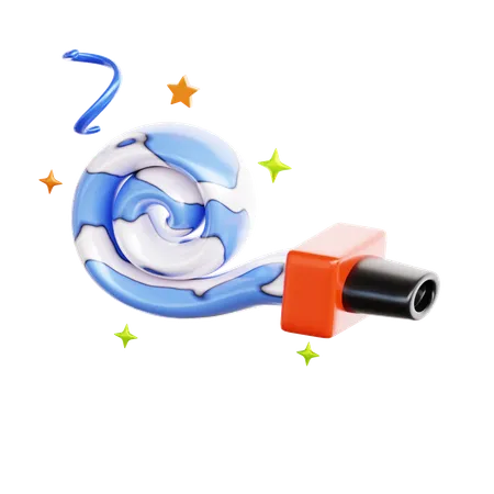 Party Whistle  3D Icon