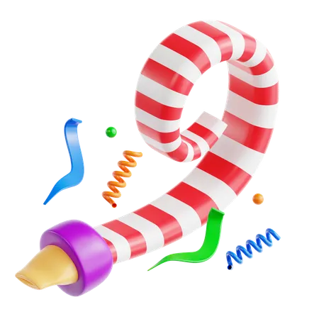 Party Whistle  3D Icon