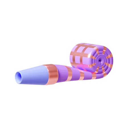 Party Whistle  3D Icon