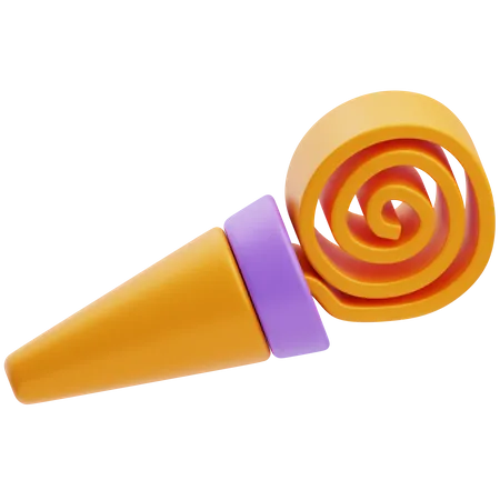 Party Whistle  3D Icon