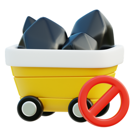 Pas de charbon  3D Icon
