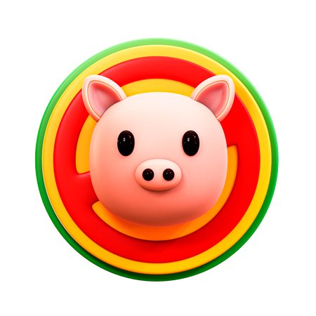 Pas de cochon  3D Illustration