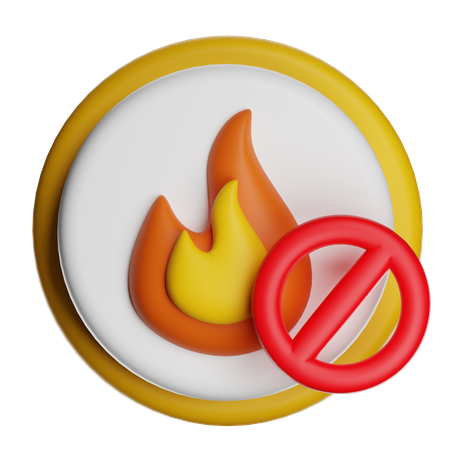 Pas de feu  3D Icon