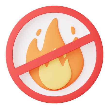 Pas de feu  3D Icon