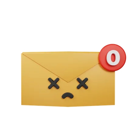 Pas de courrier  3D Icon