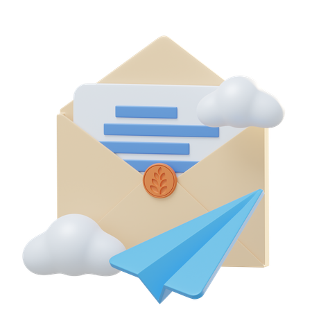 Pas d'e-mails  3D Icon