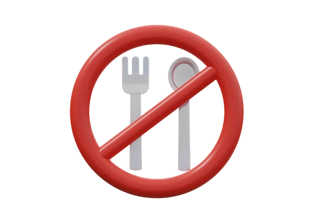 Pas de nourriture  3D Icon