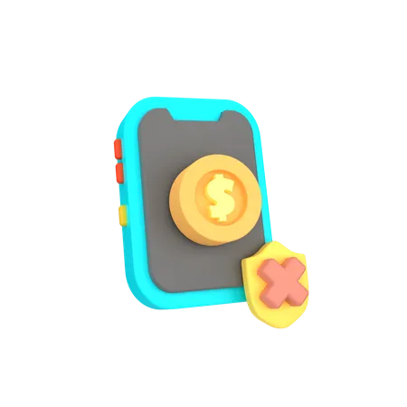 Pas de paiement en ligne  3D Icon