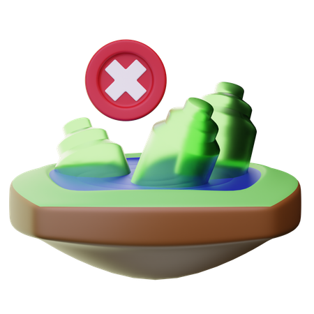 Pas de plastique  3D Icon