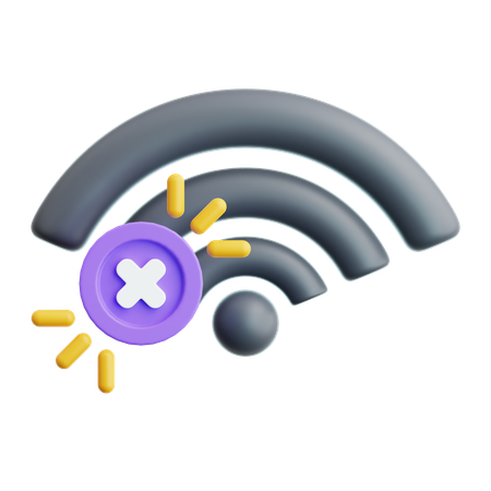 Pas de wifi  3D Icon