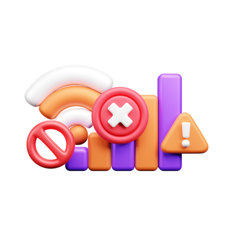 Pas de wifi  3D Icon