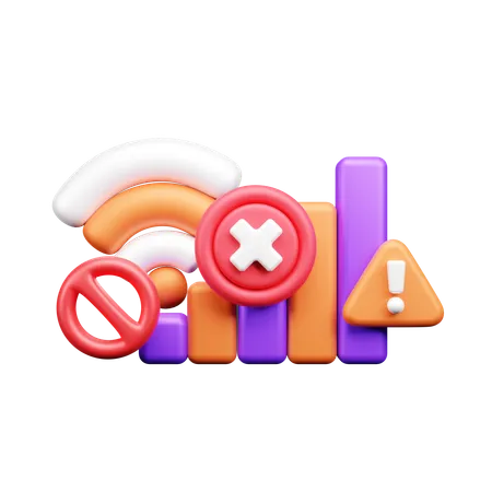 Pas de wifi  3D Icon