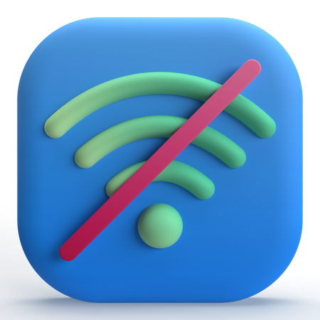 Pas de wifi  3D Icon