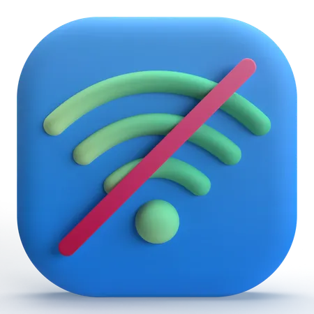 Pas de wifi  3D Icon