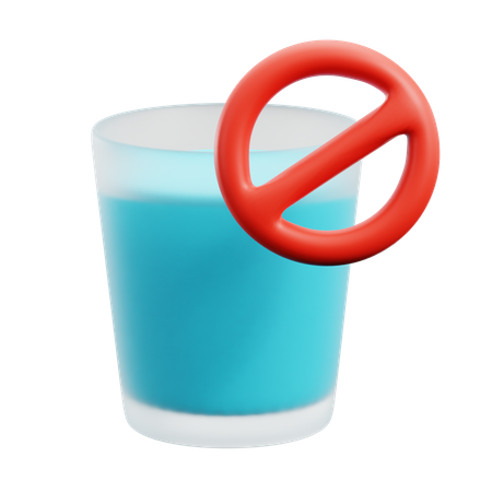 Pas d'eau  3D Icon