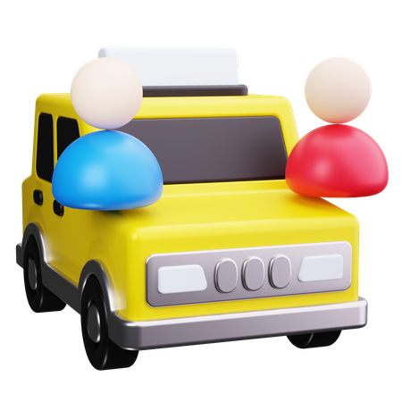 Pasajero de taxi  3D Icon