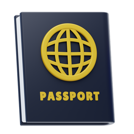 Pasaporte  3D Icon