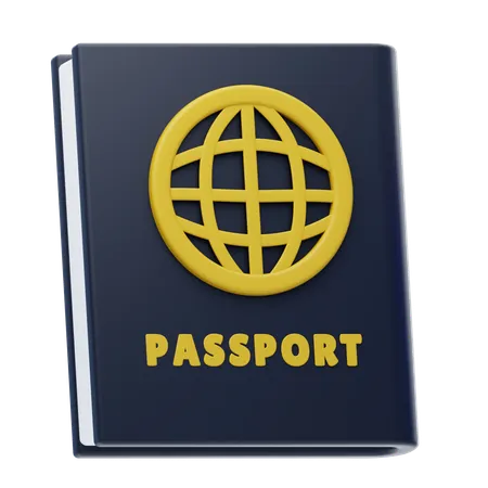 Pasaporte  3D Icon