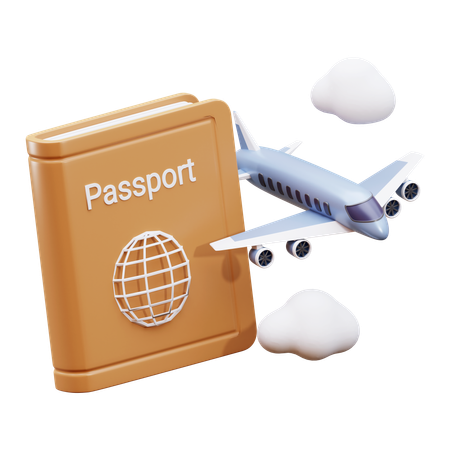 Pasaporte  3D Icon