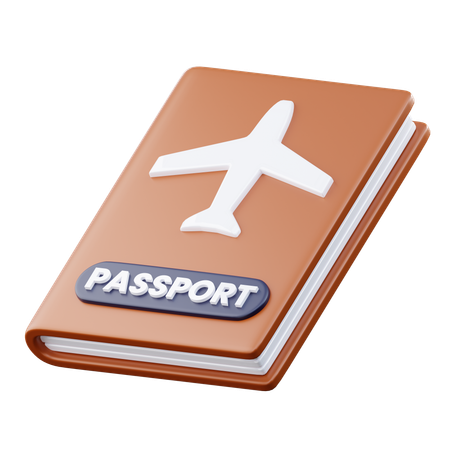 Pasaporte  3D Icon