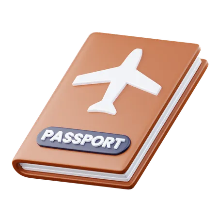 Pasaporte  3D Icon