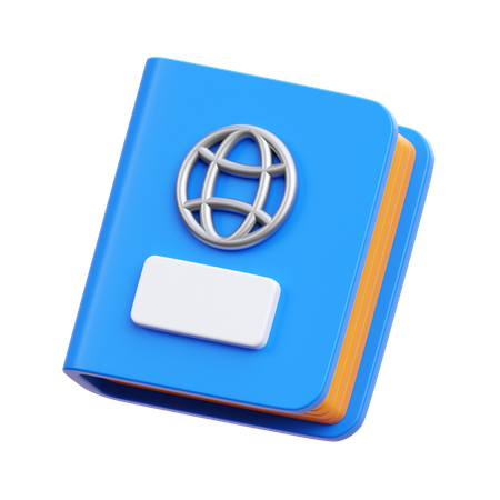 Pasaporte  3D Icon