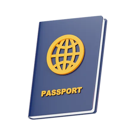 Pasaporte  3D Icon