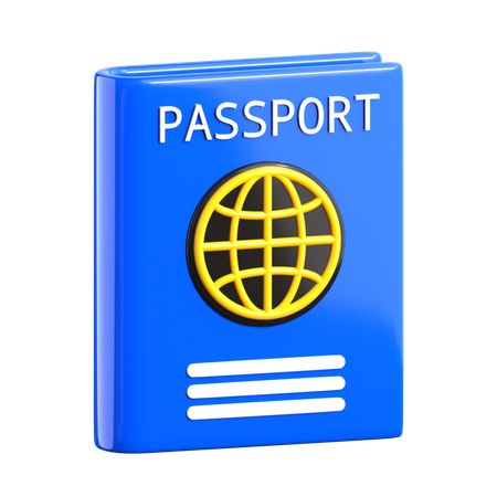 Pasaporte  3D Icon