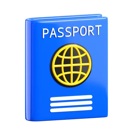 Pasaporte  3D Icon