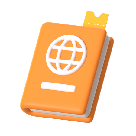 Pasaporte  3D Icon