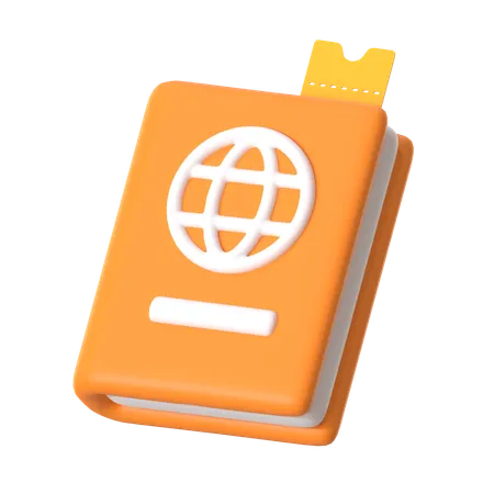 Pasaporte  3D Icon