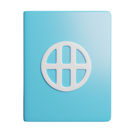 Pasaporte  3D Icon