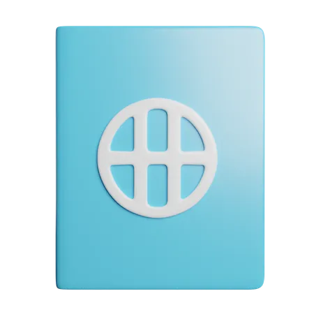 Pasaporte  3D Icon