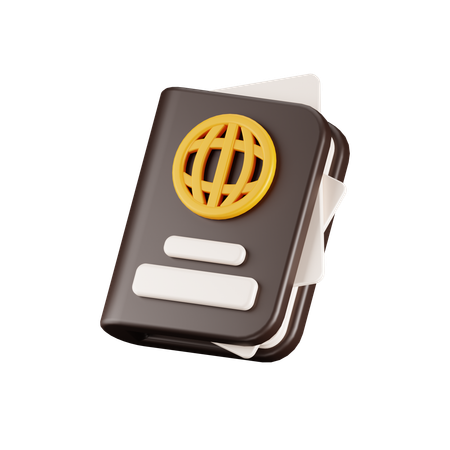 Pasaporte  3D Icon