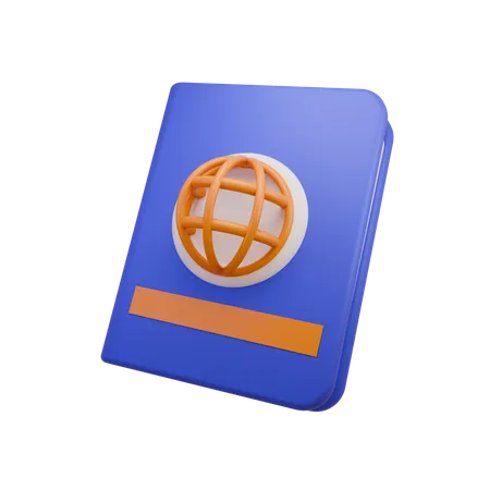 Pasaporte  3D Icon