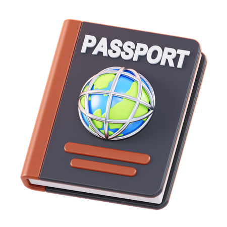 Pasaporte  3D Icon