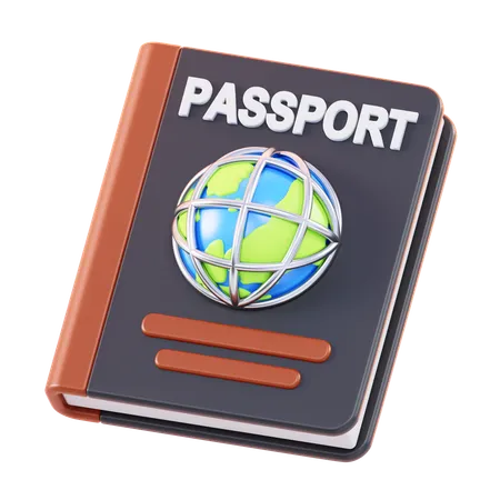 Pasaporte  3D Icon