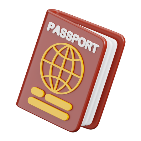 Pasaporte  3D Icon