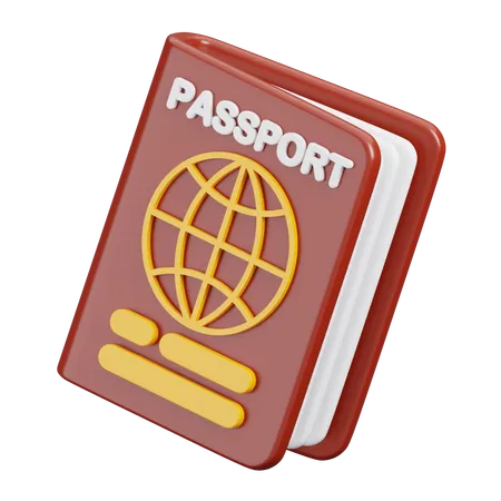 Pasaporte  3D Icon