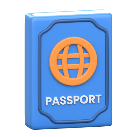 Pasaporte  3D Icon