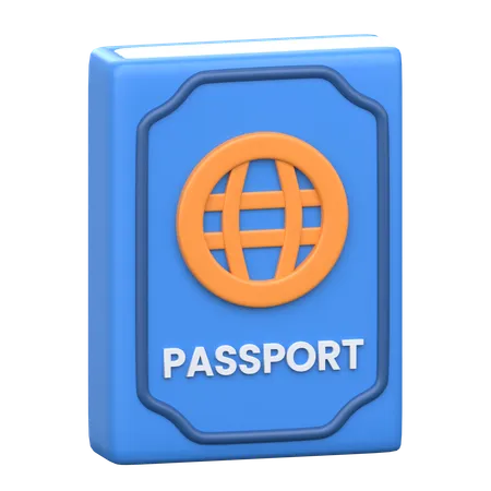 Pasaporte  3D Icon