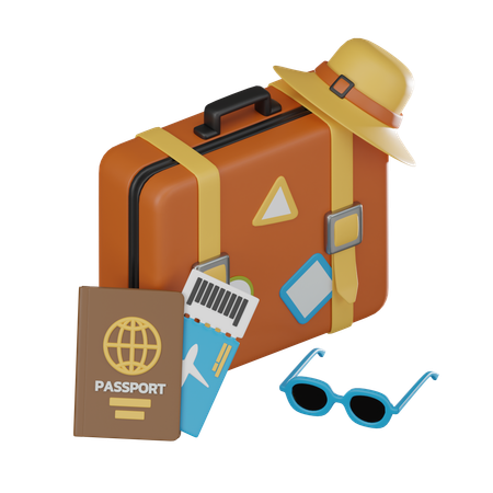 Pasaporte  3D Icon