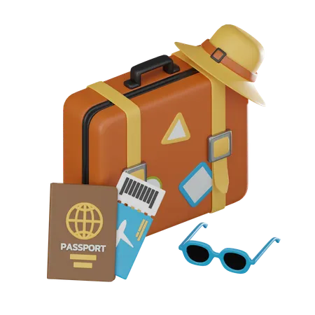 Pasaporte  3D Icon